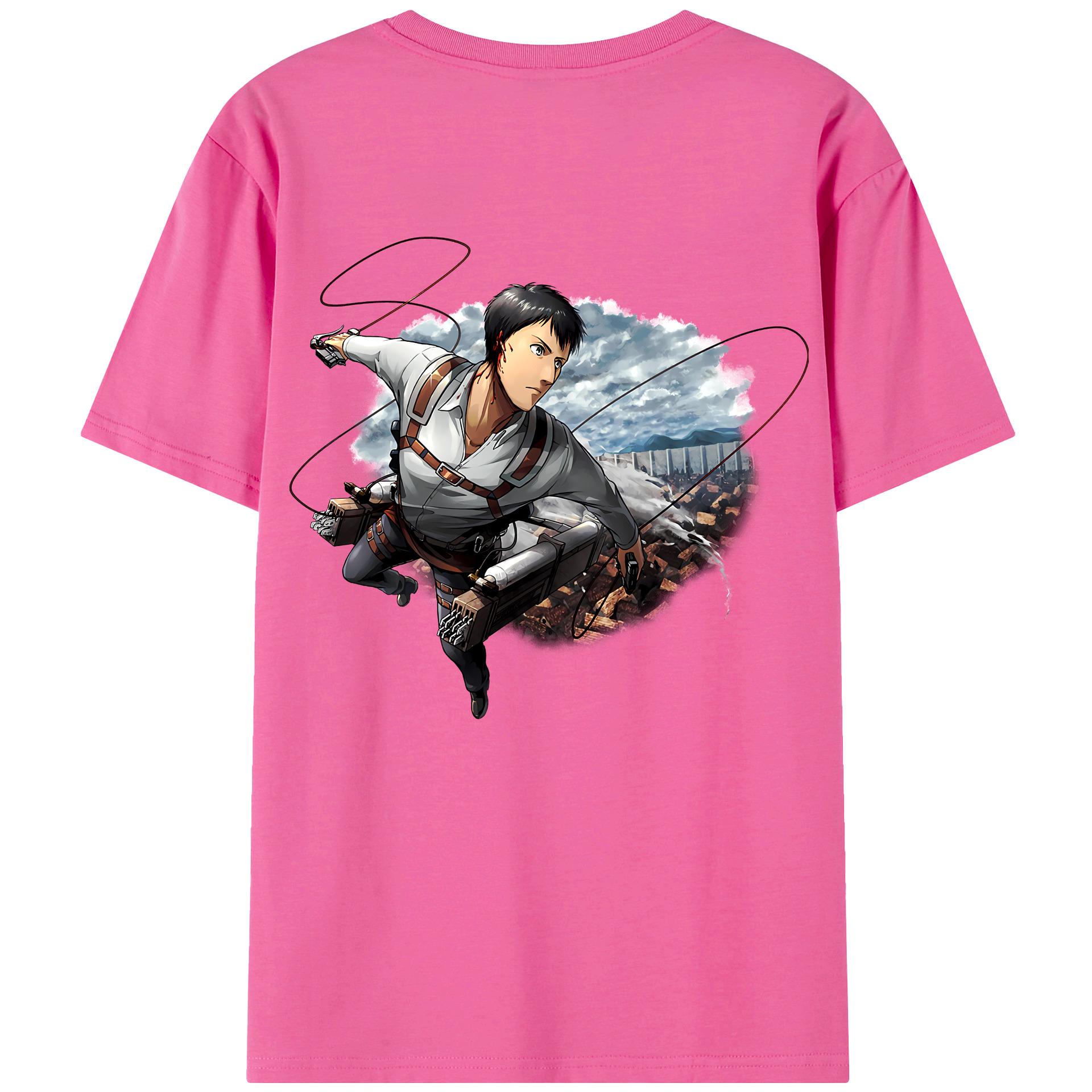 （画像用） 進撃の巨人 ベルトルト・フーバー Attack on Titan Bertholdt Hoover レディース半袖Tシャツ(バックプリント)